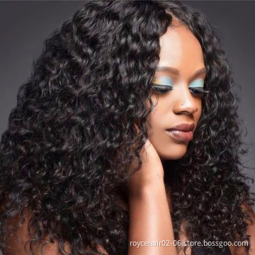 Cheap Raw Indian Human Hair Swiss Lace Front Wig Luxuriant Customized Curly Braiding Hair 13x4 Lace Front Wig For Women